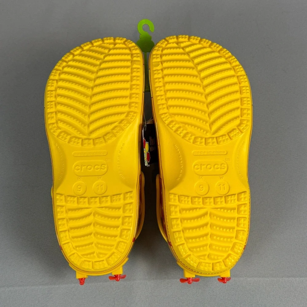 Crocs x Beatles Yellow Submarine Classic Clogs Mens 9 Yellow Limited W11 New NWT